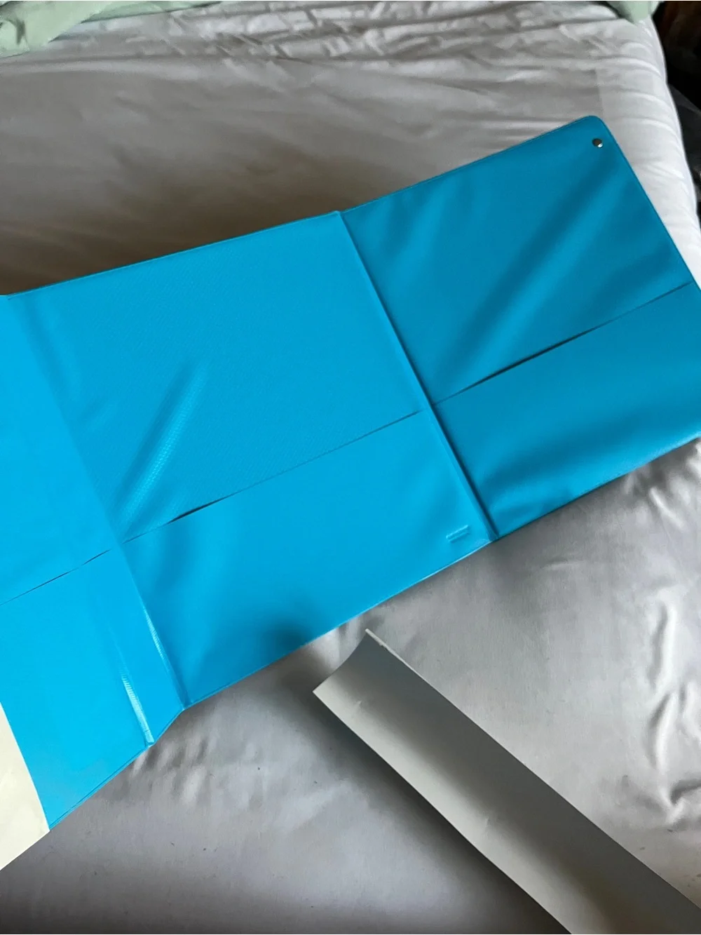 Mead Blue 1 Inch Tri-Fold 3 Ring Binder D-Rings 225 Sheet Capacity New